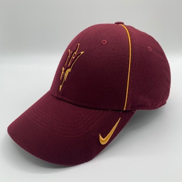 Arizona State Sun Devils Maroon Nike Dri Fit Legacy91 Adjustable Strapback Hat - Picture 1 of 5